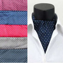 Polka Dot Men Long Silk Scarves/Cravat Ascot Ties Handkerchief Gentlemen TIML66