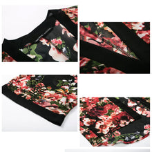 Women Chiffon Shirt Open Front Floral Print Long Bat Sleeves Vintage BlouseLoose Kimono Cardigan Coat Black TIML66 TIML66