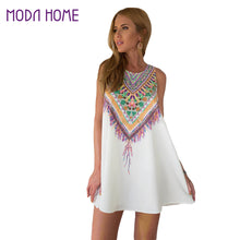 Vestidos Women Dress Casual Bohemian Dress Vestido De Renda Tank Beach Dress Print Sleeveless Chiffon Dresses TIML66 TIML66