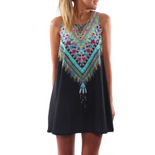 Vestidos Women Dress Casual Bohemian Dress Vestido De Renda Tank Beach Dress Print Sleeveless Chiffon Dresses TIML66 TIML66