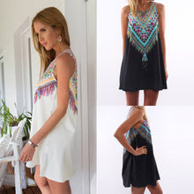 Vestidos Women Dress Casual Bohemian Dress Vestido De Renda Tank Beach Dress Print Sleeveless Chiffon Dresses TIML66 TIML66