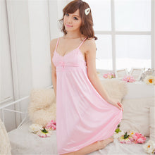 Fashion Women Deep V Silk Nightgowns Clothes Suspender Night Sleepwear Sleepshirts Robes New TIML66