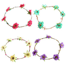 Fashion Women Girls Bridal Flower Crown Headband Wedding Prom Beach Floral Garland Hairband PE3 TIML66