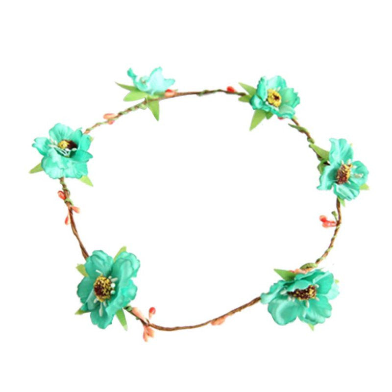 Fashion Women Girls Bridal Flower Crown Headband Wedding Prom Beach Floral Garland Hairband PE3 TIML66