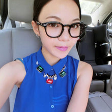 women men unisex square glasses retro nerd eyewear eyeglasses spectacles TIML66
