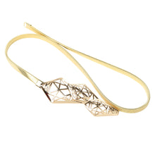 Women Metal Belt Hollow Out Geometric Pattern Clasp Stretchy Elastic Belt Ladies Slim Skinny Waist Strap Girl Gold Strap TIML66 TIML66