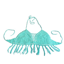 women sexy boho crop top halter style crochet knitted hollow bra beachwear womens tanks TIML66