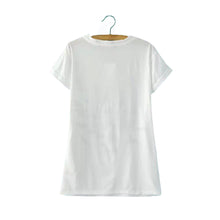 Women T Shirt Camisas Femininas Animal Horse Print O Neck Short Sleeves Pullover Casual Loose T-shirt Tops White TIML66 TIML66