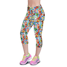 Fitness Women Leggings High Waist Floral Printing Cropped Yuga Pants Workout Casual Pants Trousers Women Leggins TIML66 TIML66