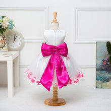 floral bow ball gown princess girls dresses sweet girl sleeveless wedding party dresses one piece tulle dress TIML66