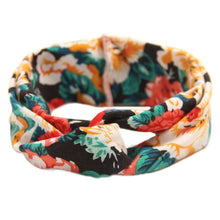 Floral Print Turban Headband, Baby Top Knot Headband, Girls Headwrap Head Band Hair Accessories Headwear Bandeau Bebe Fille LE3 TIML66