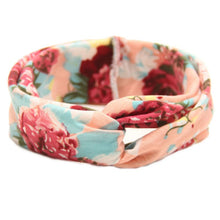 Floral Print Turban Headband, Baby Top Knot Headband, Girls Headwrap Head Band Hair Accessories Headwear Bandeau Bebe Fille LE3 TIML66