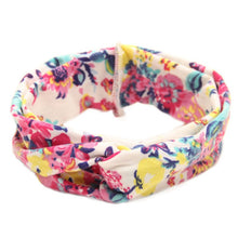 Floral Print Turban Headband, Baby Top Knot Headband, Girls Headwrap Head Band Hair Accessories Headwear Bandeau Bebe Fille LE3 TIML66