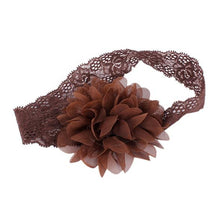 Girl Baby Ruffle Flower Lace Hairband Elastic Headband Baby BlackHair Band Headdress  TIML66