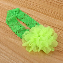 Girl Baby Ruffle Flower Lace Hairband Elastic Headband Baby BlackHair Band Headdress  TIML66