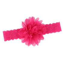 Girl Baby Ruffle Flower Lace Hairband Elastic Headband Baby BlackHair Band Headdress  TIML66