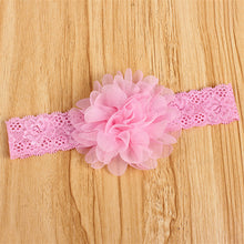Girl Baby Ruffle Flower Lace Hairband Elastic Headband Baby BlackHair Band Headdress  TIML66