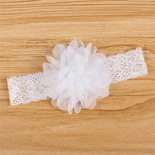 Girl Baby Ruffle Flower Lace Hairband Elastic Headband Baby BlackHair Band Headdress  TIML66