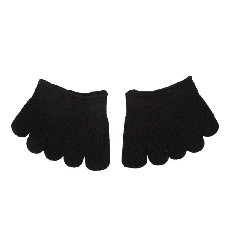 Half Foot Socks Finger Skid Peep Toe Anti Slip Pilates Ankle Durable High Heel Half Open Five Calcetines Socks TIML66