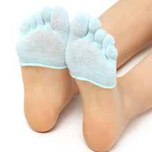Half Foot Socks Finger Skid Peep Toe Anti Slip Pilates Ankle Durable High Heel Half Open Five Calcetines Socks TIML66