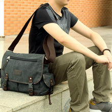 men messenger bags canvas vintage shouldercrossbody bag school student bag for mens casual bag TIML66
