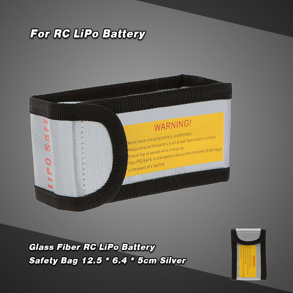 rc part glass fiber rc lipo battery safety bag safe guard charge sack 12 5  4 5cm for rc li po battery TIML66