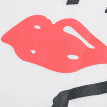T-Shirt Women Eyelash Lip Print Short Sleeve Casual Tops Loose Pullover Women Tops White Plus Size Blusas TIML66 TIML66