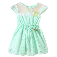 1~5 years baby kids girls lace floral tunic princess dress one piece party dresses TIML66