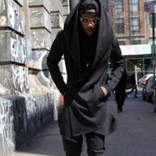 plus size black mens cloak hooded male streetwear sweatshirts hip hop full sleeves clothing hoodies m 5xl TIML66