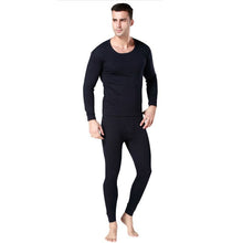 Men 2pcs Set Cotton Thermal Underwear Long Johns Tops Bottoms Pajama Sets 3 Colors P1 TIML66
