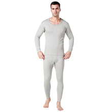Men 2pcs Set Cotton Thermal Underwear Long Johns Tops Bottoms Pajama Sets 3 Colors P1 TIML66