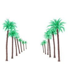 14pcs coconut palm trees model for railroad layout landscape scenery diorama miniatures tree model architectural model TIML66
