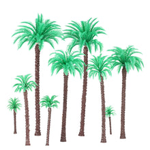 14pcs coconut palm trees model for railroad layout landscape scenery diorama miniatures tree model architectural model TIML66