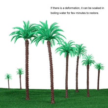 14pcs coconut palm trees model for railroad layout landscape scenery diorama miniatures tree model architectural model TIML66