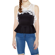 blusas sexy women lace crochet-shirtss sleeveless casual women blouses and tops plus size xxl TIML66