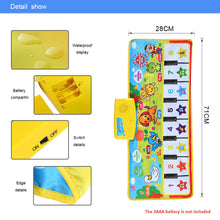 Baby Toys Play Mats Colorful Musical Learning Mat Flash Piano Music Blanket Touch Educational Kids Toys 71 * 28 CM TIML66 TIML66