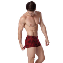comfortable men boxer shorts plaid tartan elastic waist cotton trunks men underwear boxers panties underpants plus size TIML66