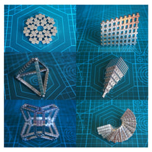 Magnetic Cube 5 mm 64 Pieces Neodymium Magnets Magnetic Cube Squares Magic Puzzle Educational Toy DIY Golden Silver TIML66 TIML66