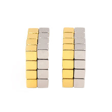 magnetic cube 5 mm 4 pieces neodymium magnets magnetic cube squares magic puzzle educational toy diy golden silver TIML66