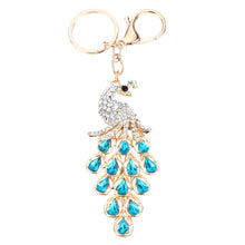 Peafowl Pendant Key Ring Colorful Rhinestone Keychain Couple Key Chain Price TIML66 TIML66