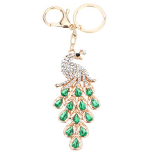 Peafowl Pendant Key Ring Colorful Rhinestone Keychain Couple Key Chain Price TIML66 TIML66