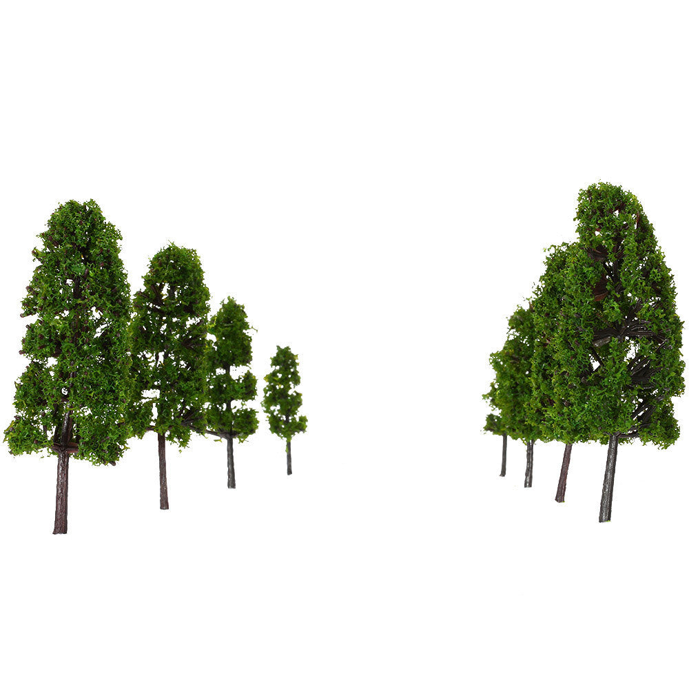 trees model for train layout green pagodo tree model garden scenery landscape diorama miniatures model toys 20pcs TIML66