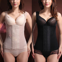 Women Floral Bodysuits Shapewear Underwear Plus size Body Shaper Waist Corsets Buckle In The Crotch TIML66