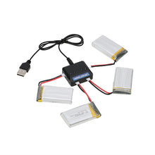 4pcs 1200mah rc lipo battery 3 7v with 4 in 1 charger set for syma x5sw x5sc rc quadcopter parts TIML66