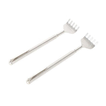 2pcs Practical Handy Stainless Back Scratcher Telescopic Pocket Scratching Massage Kit LY5 TIML66
