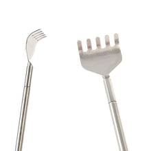 2pcs Practical Handy Stainless Back Scratcher Telescopic Pocket Scratching Massage Kit LY5 TIML66