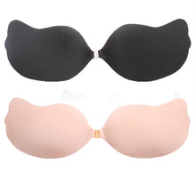 Sexy Women Push Up Self-Adhesive Silicone Bra Bust Front Closure Strapless Invisible Bras Freehipping  TIML66