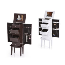 Jewelry Organizer Bracelet Earring Holder Display Home Jewelry Packaging Storage Cabinet Flip-top Mirrored Bijoux Boxes TIML66 TIML66