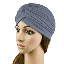 indian cap pleated headwrap turban stretchy band hats for women cloche chemo hijab beanies TIML66