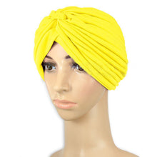 indian cap pleated headwrap turban stretchy band hats for women cloche chemo hijab beanies TIML66